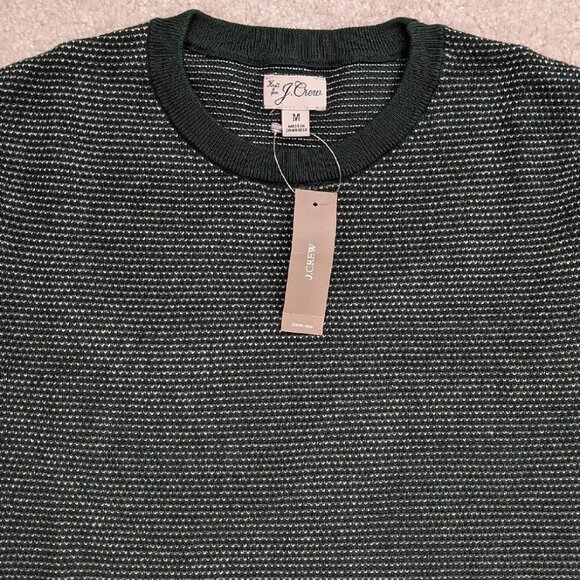 J.Crew cotton sweater green medium NWT - Picture 3 of 3